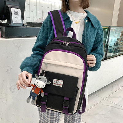 Alkalmi férfi textil hátizsák 3D elemmel