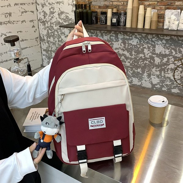 Alkalmi férfi textil hátizsák 3D elemmel