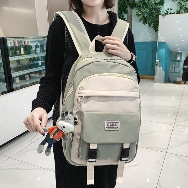 Alkalmi férfi textil hátizsák 3D elemmel