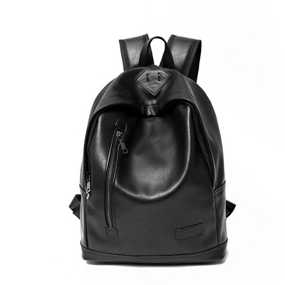 Meeste nahast seljakott-retro stiilis lukuga