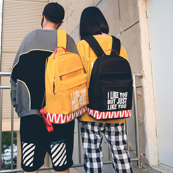 Νέο μοντέλο ανδρικό σακίδιο με επιγραφή και τσέπες