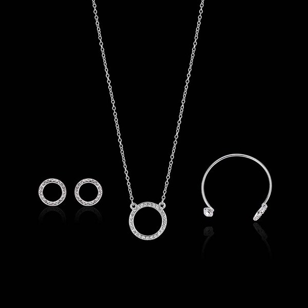 Napi készlet nyaklánc fülbevaló és karkötő díszítő kövekkel