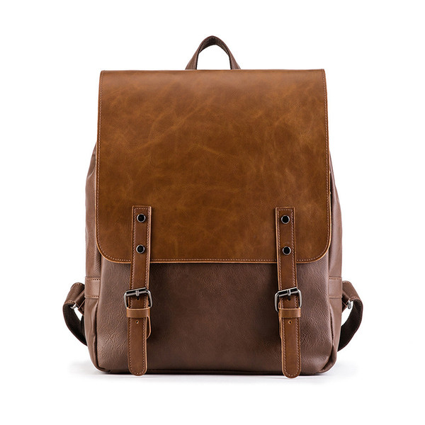 Meeste nahast pandlaga seljakott