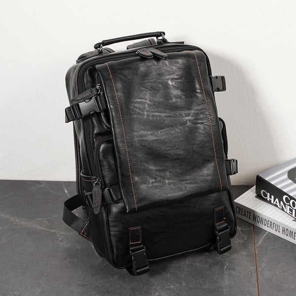 Uue mudeli tõmblukuga ökonahast meeste seljakott