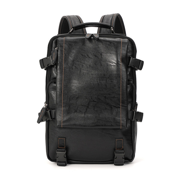 Uue mudeli tõmblukuga ökonahast meeste seljakott