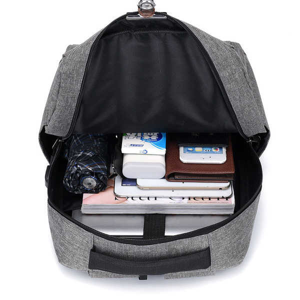 Meeste tekstiilist seljakott - kolmeosaline komplekt