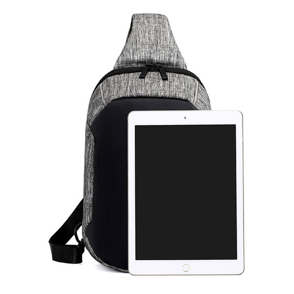 Hétköznapi férfi hátizsák cipzárral és egy pánttal, négy színben