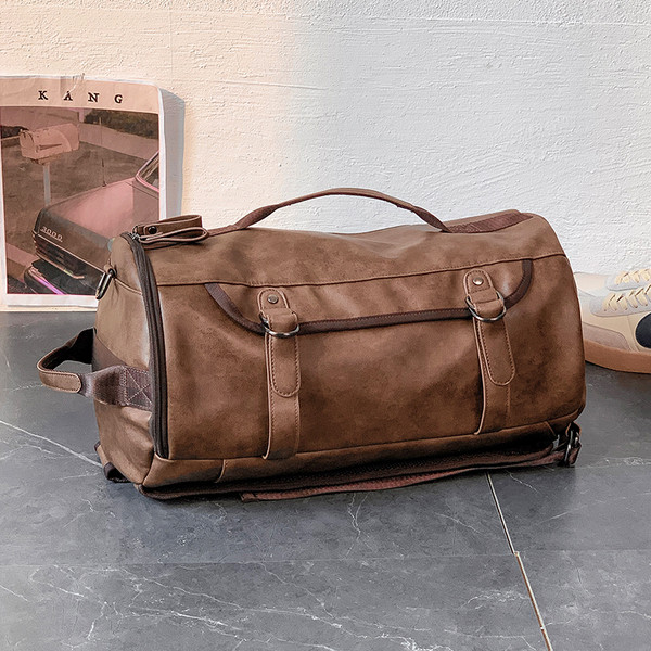 Új modell férfi hátizsák csatokkal és cipzárral