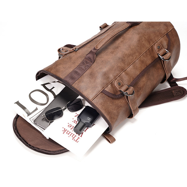 Új modell férfi hátizsák csatokkal és cipzárral