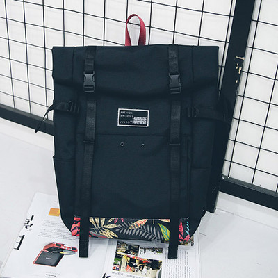 Unisex tekstiilist lillemustriga seljakott