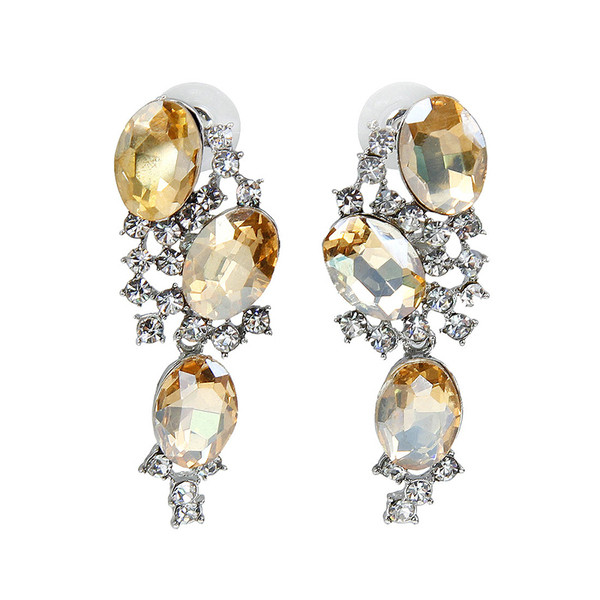 Moodne naiste pikkade kõrvarõngaste ja kaelakee komplekt