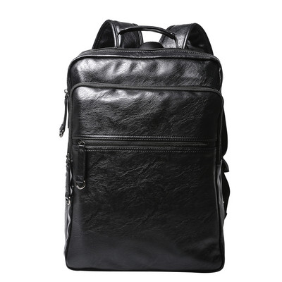 Meeste nahast lukuga seljakott