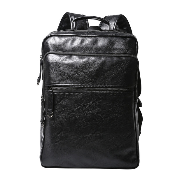 Meeste nahast lukuga seljakott