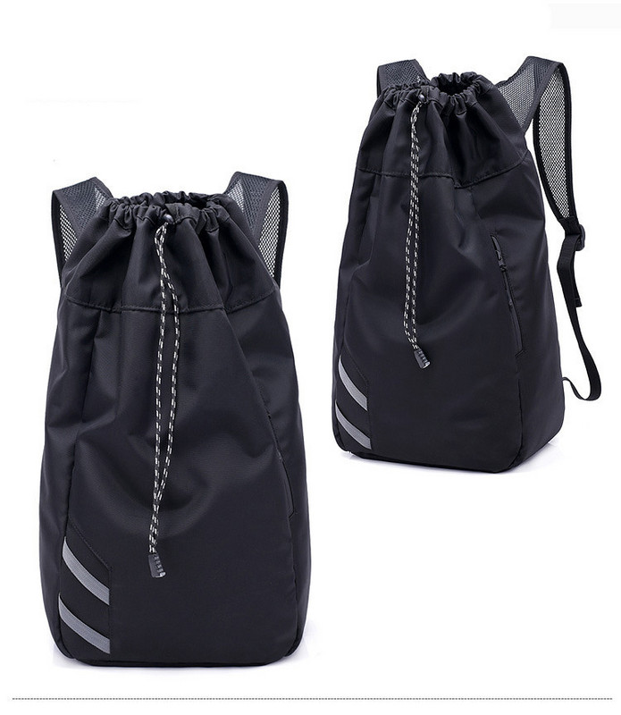 Must laiade rihmadega meeste spordiseljakott