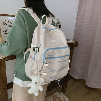 Casual meeste seljakott esitasku ja 3D elemendiga