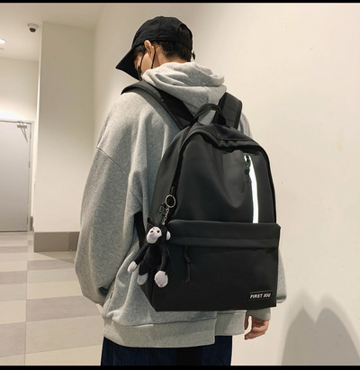 3D elemendi ja lukuga vabaaja meeste kott