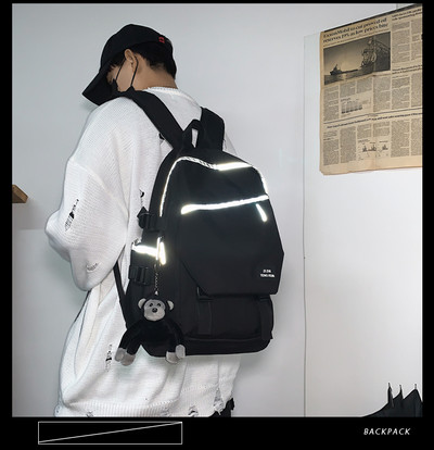 Moodne meeste seljakott luku ja esitaskuga