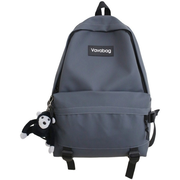 Μοντέρνο ανδρικό σακίδιο με τρισδιάστατο στοιχείο και φερμουάρ