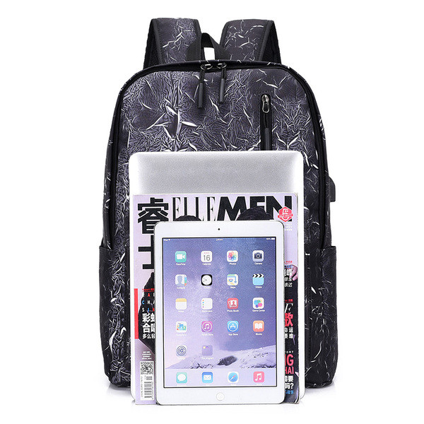 Καθημερινό σακίδιο με σχέδιο και φερμουάρ κατάλληλο για άνδρες και γυναίκες