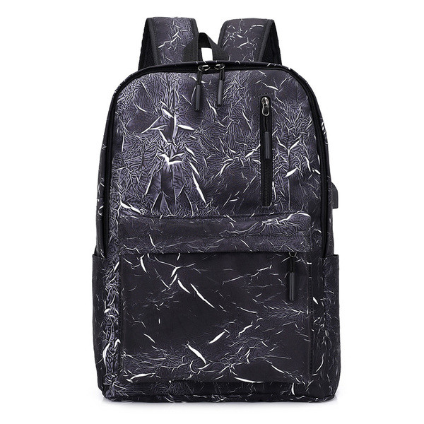 Καθημερινό σακίδιο με σχέδιο και φερμουάρ κατάλληλο για άνδρες και γυναίκες