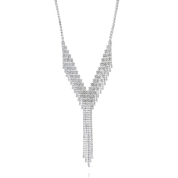 Stílusos női nyaklánc és fülbevaló szett