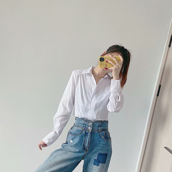 Női body ing klasszikus gallérral