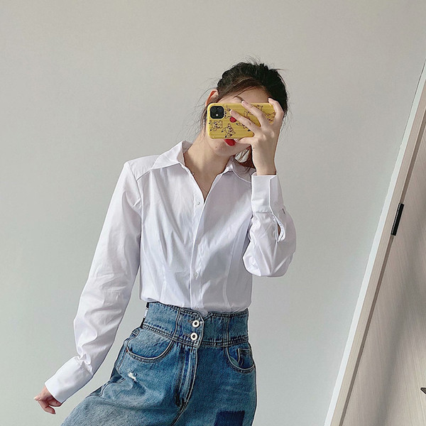 Női body ing klasszikus gallérral