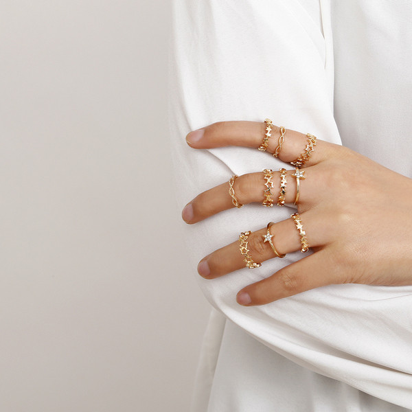 Naiste vabaaja sõrmusekomplekt tavaline mudel