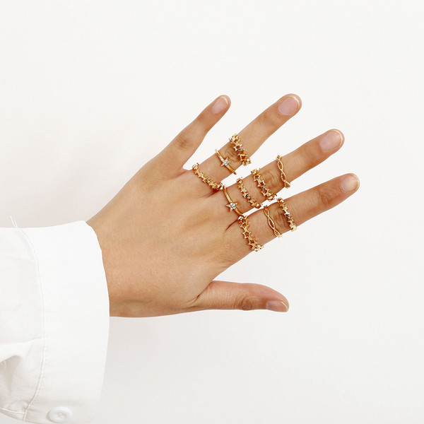 Naiste vabaaja sõrmusekomplekt tavaline mudel