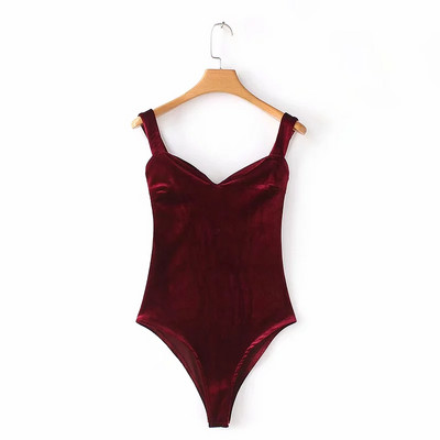 Γυναικείο βελούδινο κορμάκι