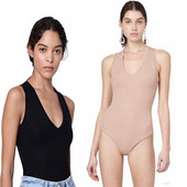 Naiste kehapuhas V-kaelusega mudel