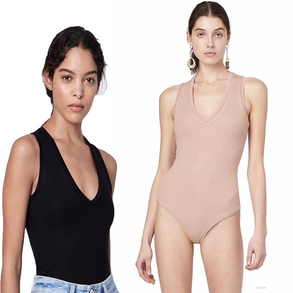 Naiste kehapuhas V-kaelusega mudel