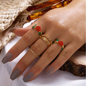 Καθημερινό σετ γυναικεία δαχτυλίδια - κλασικό μοντέλο