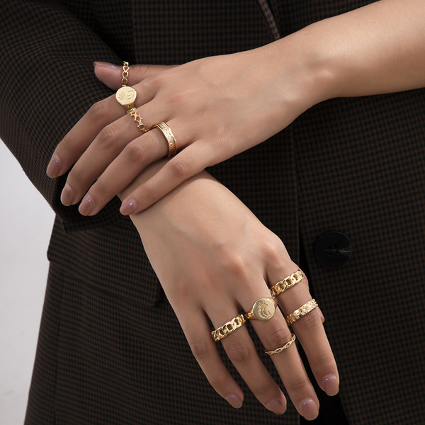 Σετ γυναικεία δαχτυλίδια κλασικό μοντέλο