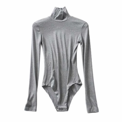 Modern női body magas gallérral és hosszú ujjakkal több színben