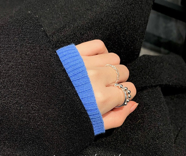 Καθημερινό σετ γυναικείο με δύο δαχτυλίδια - κλασικό μοντέλο