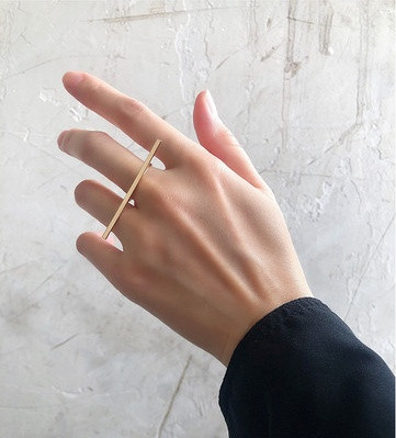 Stílusos női gyűrűs sima modell