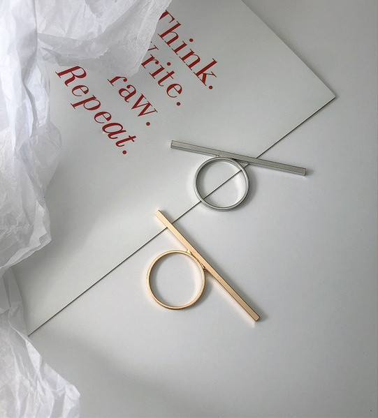 Stílusos női gyűrűs sima modell