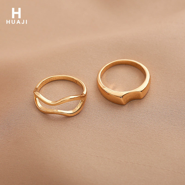 Γυναικείο casual σετ τριών δαχτυλιδιών  - κλασικό μοντέλο