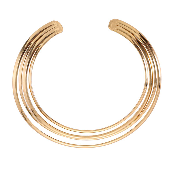 Стилен дамски комплект изчистен модел от колие и обици