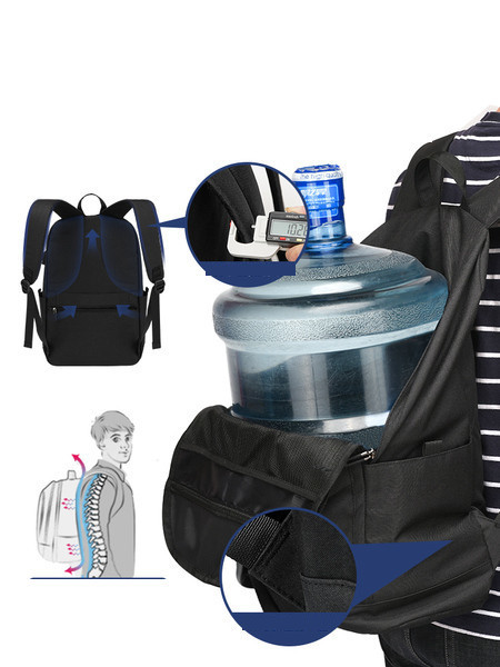 Нов модел мъжка раница с джобове и широки презрамки