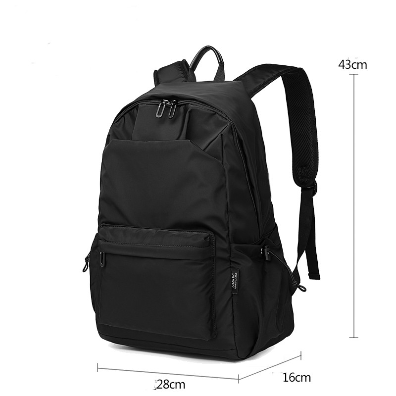 Мъжка черна раница от текстил - няколко размера