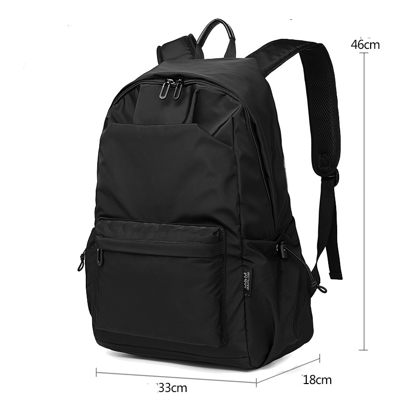 Мъжка черна раница от текстил - няколко размера