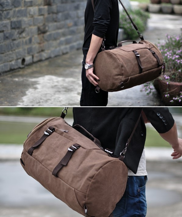 Актуална мъжка раница - обемиста, тип сак с меки презрамки