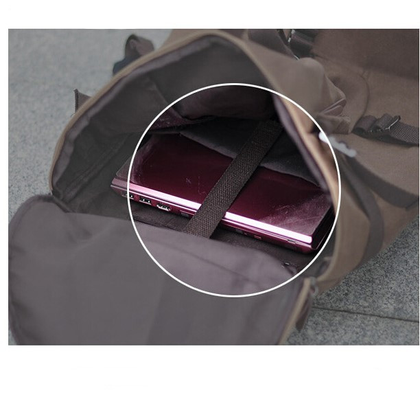 Актуална мъжка раница - обемиста, тип сак с меки презрамки