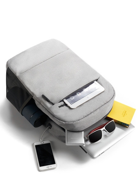 Компютърна мъжка раница с цип и дръжка 