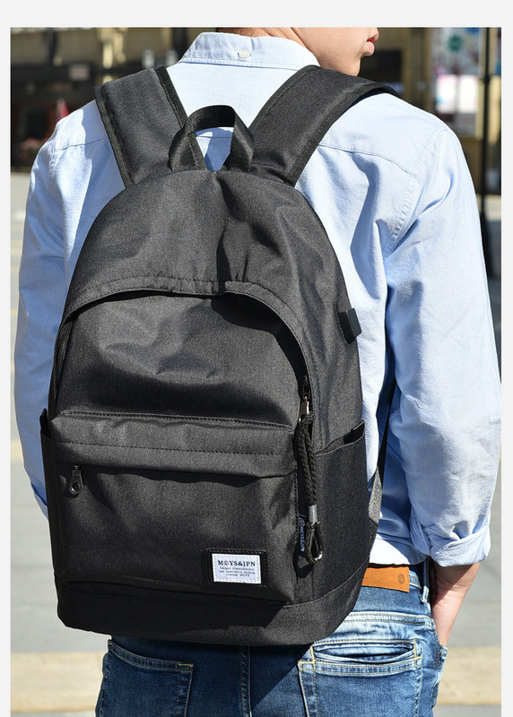 Нов модел мъжка раница с преден джоб и презрамки
