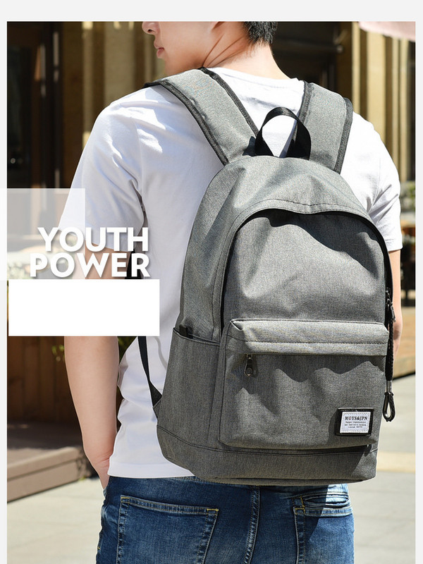 Нов модел мъжка раница с преден джоб и презрамки