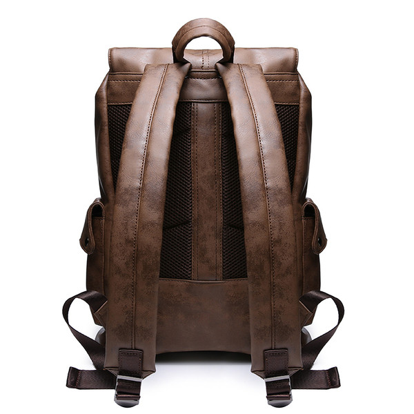 Голяма мъжка ежедневна раница в кафяв цвят