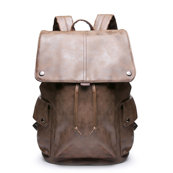 Голяма мъжка ежедневна раница в кафяв цвят